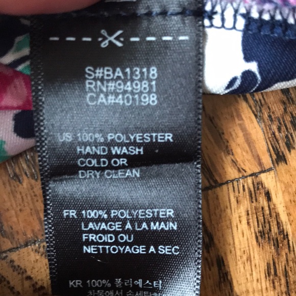 Navy Floral Racerback Tank - Picture 6 of 6